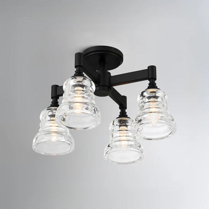 Gregory Multi Light Semi Flush Mount Ceiling Light in Detail.