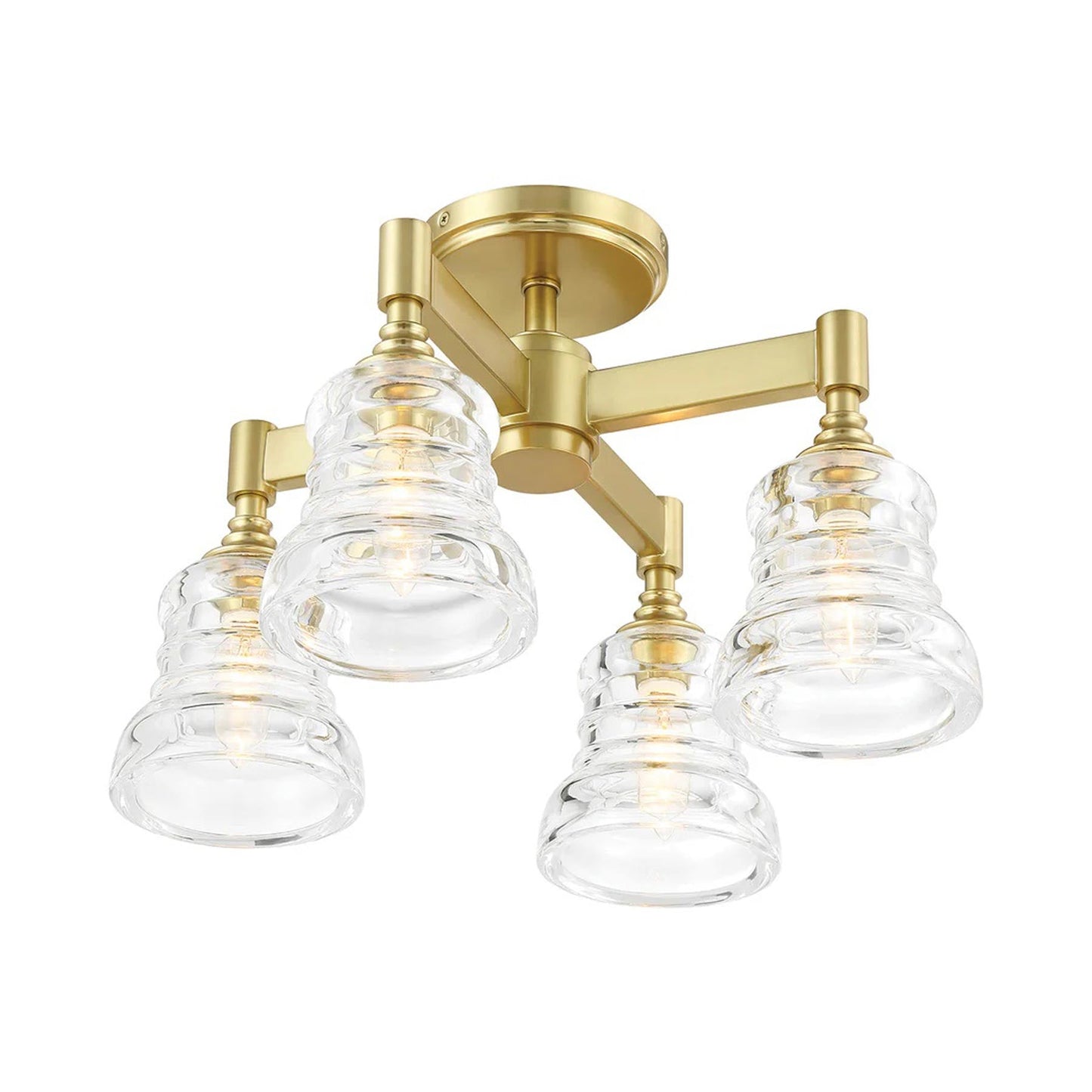 Gregory Multi Light Semi Flush Mount Ceiling Light in Detail.