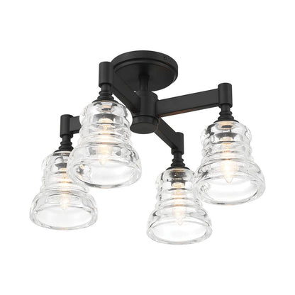 Gregory Multi Light Semi Flush Mount Ceiling Light in Detail.