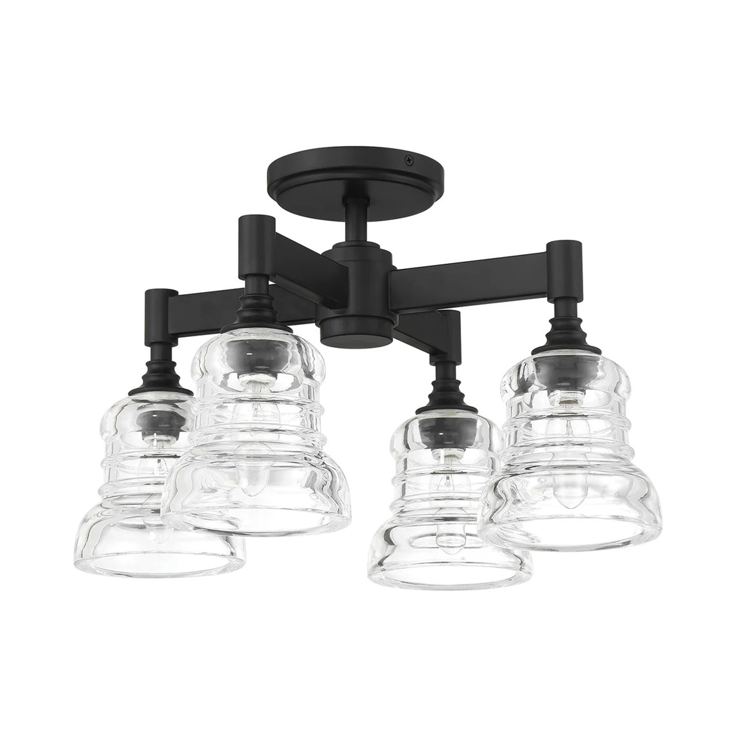 Gregory Multi Light Semi Flush Mount Ceiling Light in Detail.