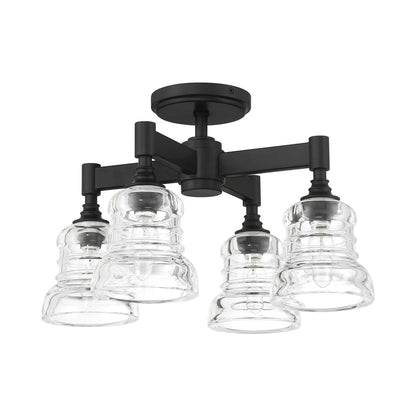 Gregory Multi Light Semi Flush Mount Ceiling Light in Detail.