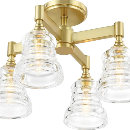 Gregory Multi Light Semi Flush Mount Ceiling Light in Detail.