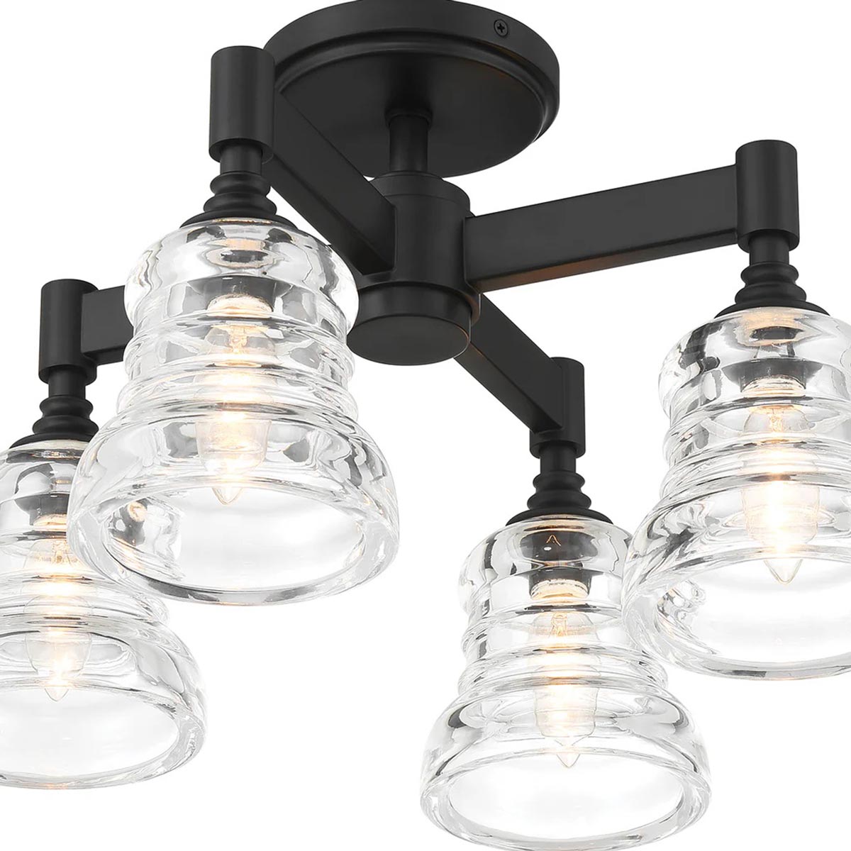 Gregory Multi Light Semi Flush Mount Ceiling Light in Detail.