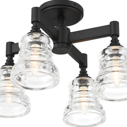 Gregory Multi Light Semi Flush Mount Ceiling Light in Detail.