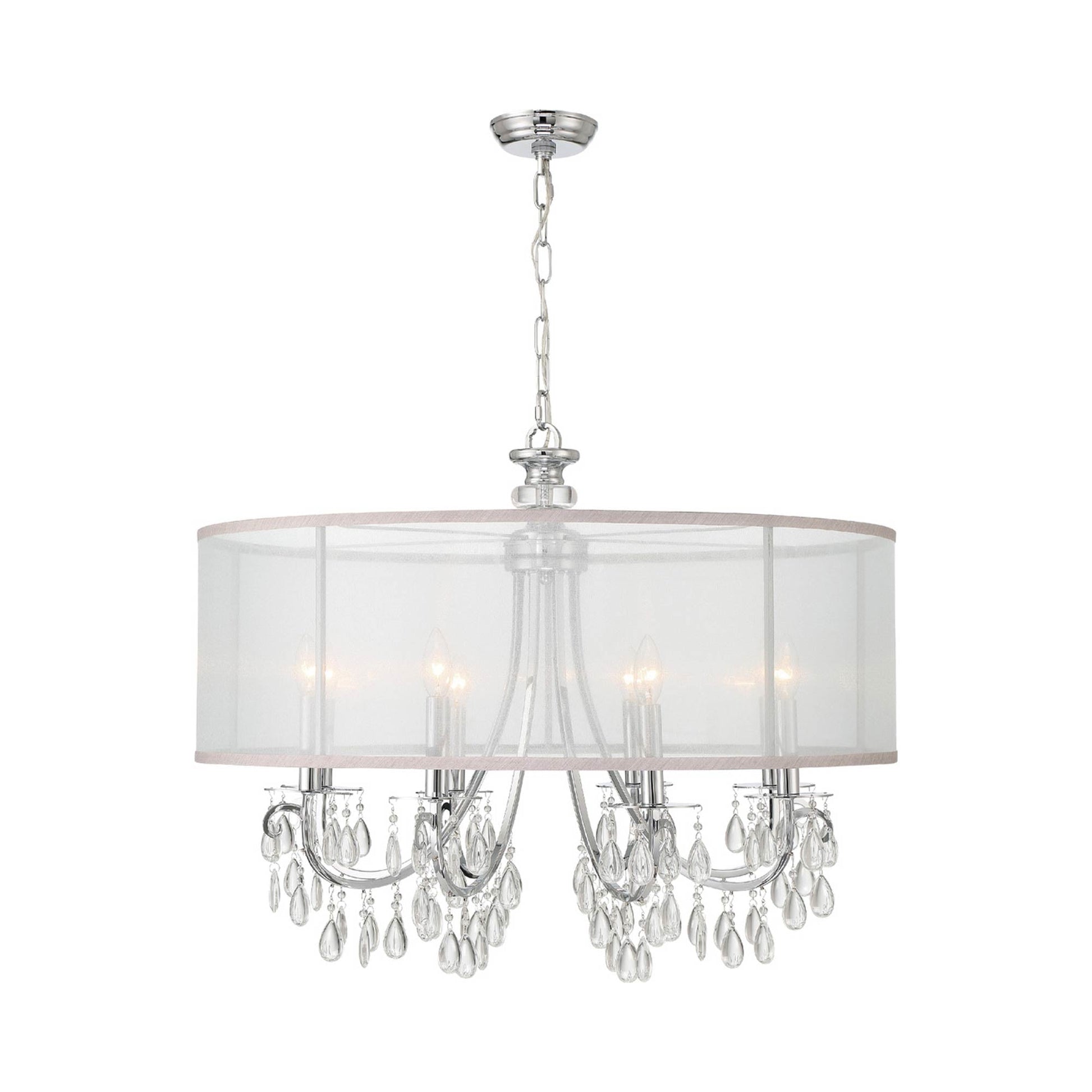 Hampton Chandelier in Polished Chrome (8-Light).