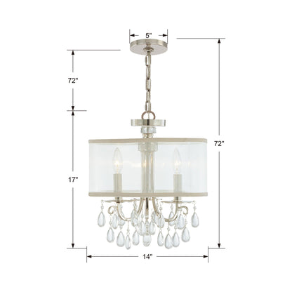Hampton Chandelier - line drawing.