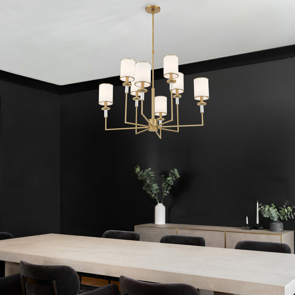 Hatfield Chandelier in dining room.