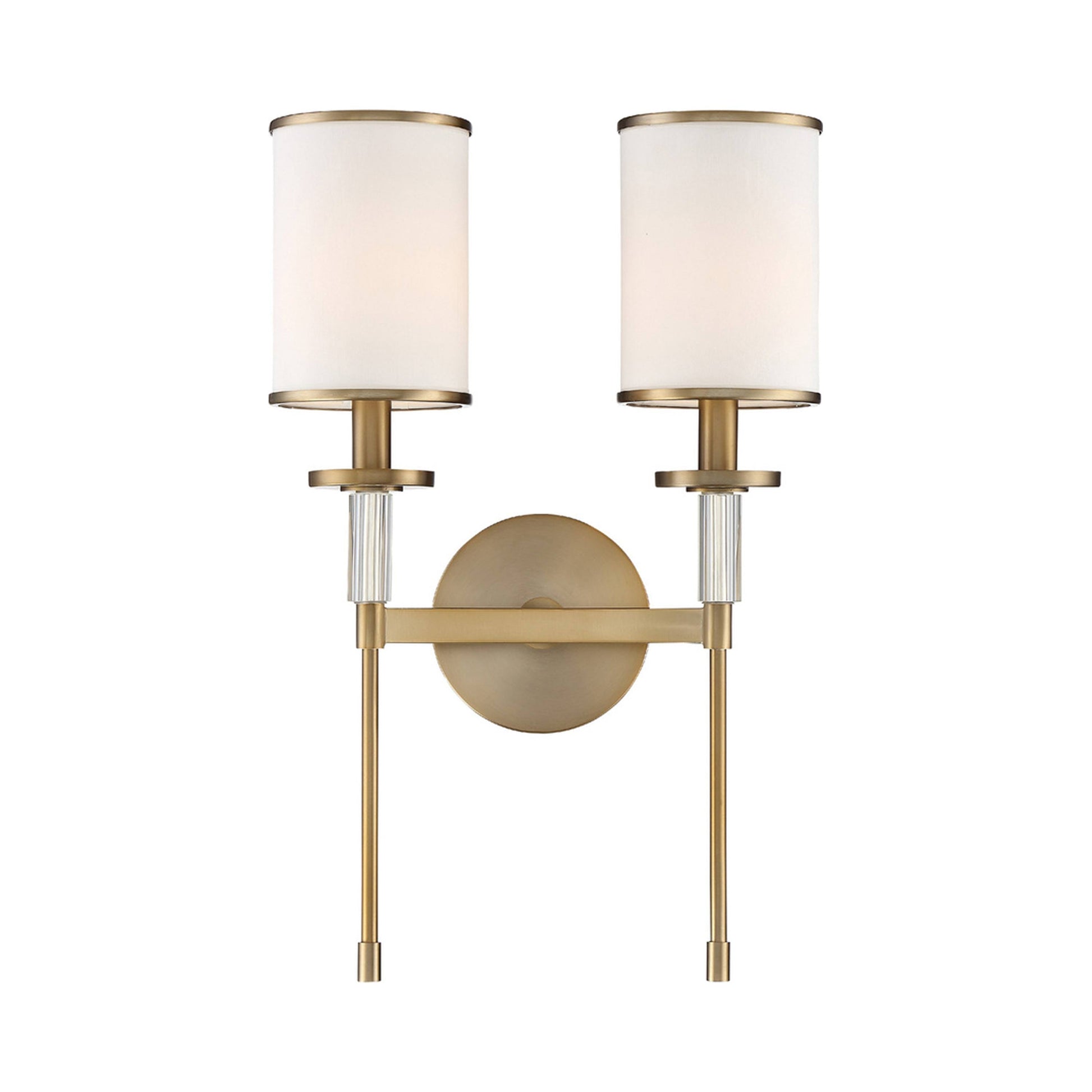 Hatfield Wall Light in Vibrant Gold (2-Light).
