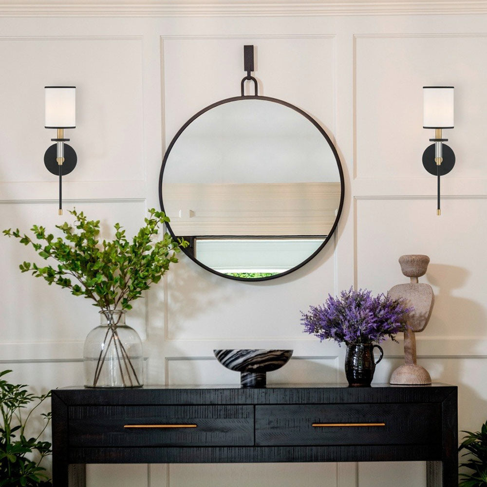 Hatfield Wall Light in living room.