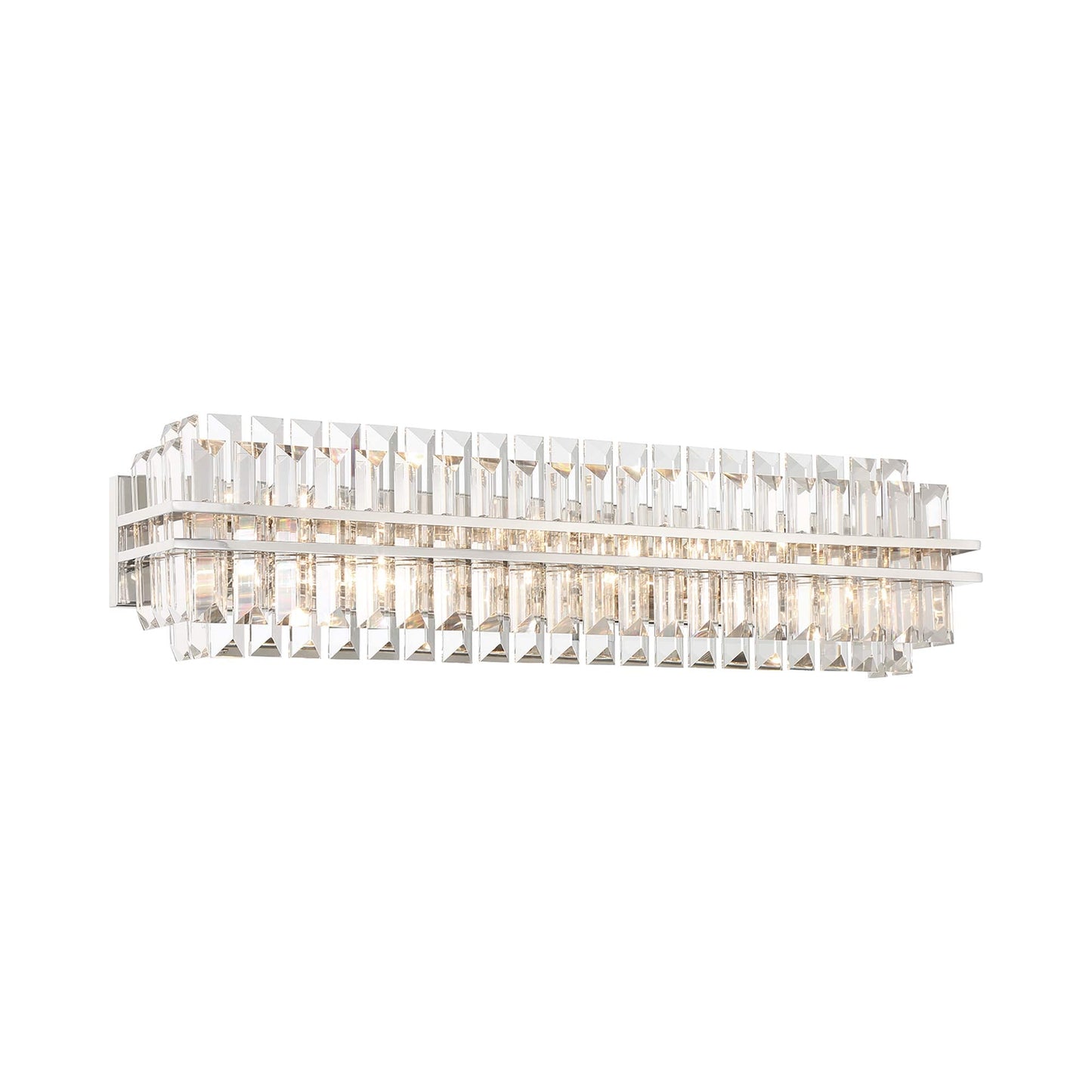 Hayes Bath Vanity Light in Polished Nickel (31.5-Inch).