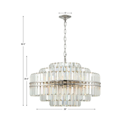 Hayes Chandelier - line drawing.