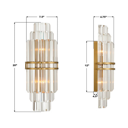 Hayes Wall Light - line drawing.