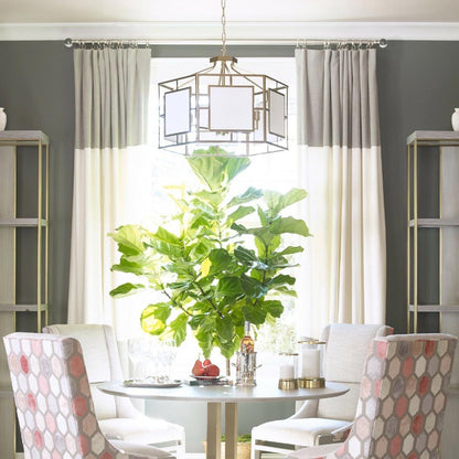 Hillcrest Chandelier in living room.