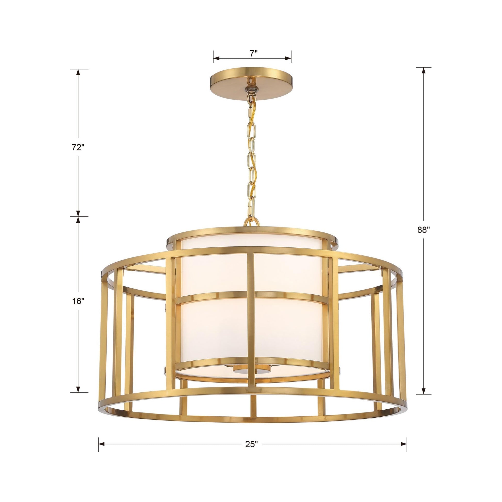 Hulton Chandelier - line drawing.