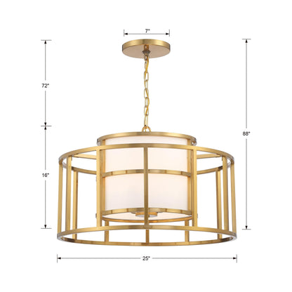 Hulton Chandelier - line drawing.