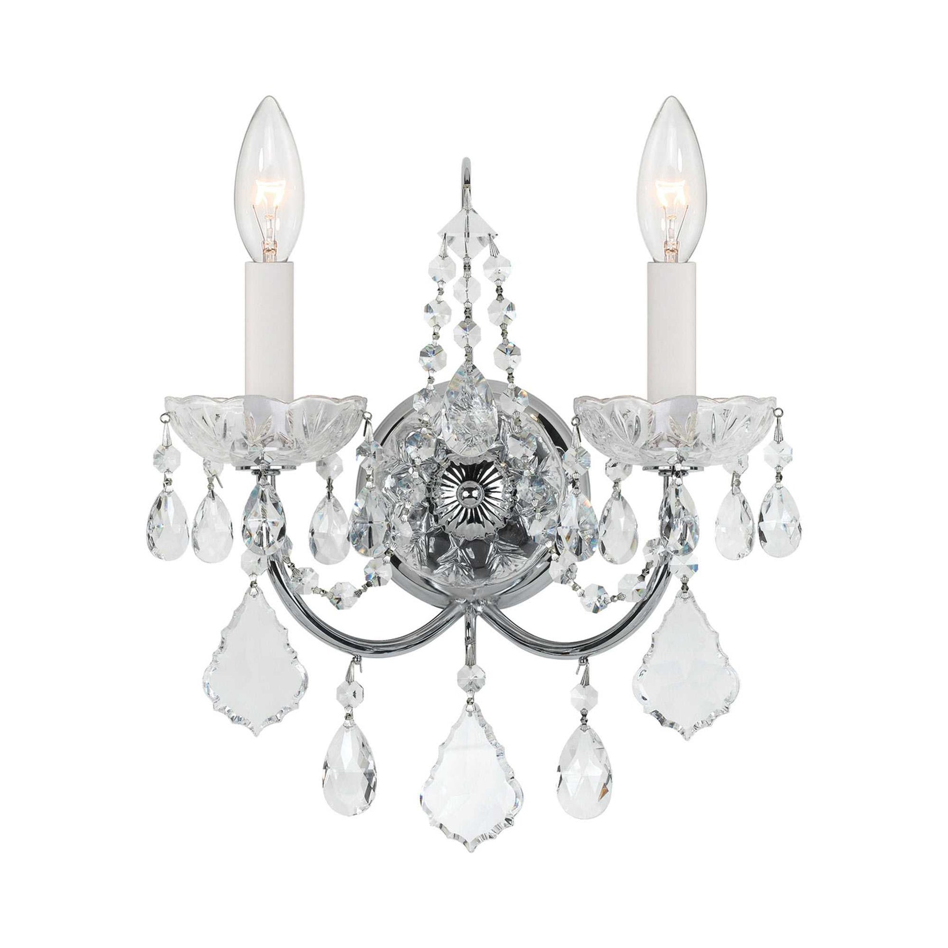 Imperial Wall Light in Clear Italian (2-Light).