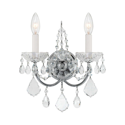 Imperial Wall Light in Clear Italian (2-Light).
