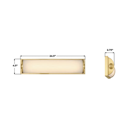Jarvis LED Wall Light - line drawing.