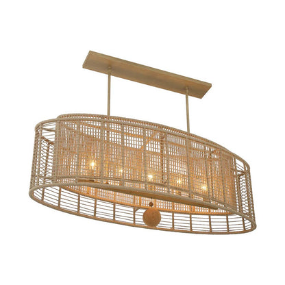 Jayna Linear Oval Chandelier in Detail.