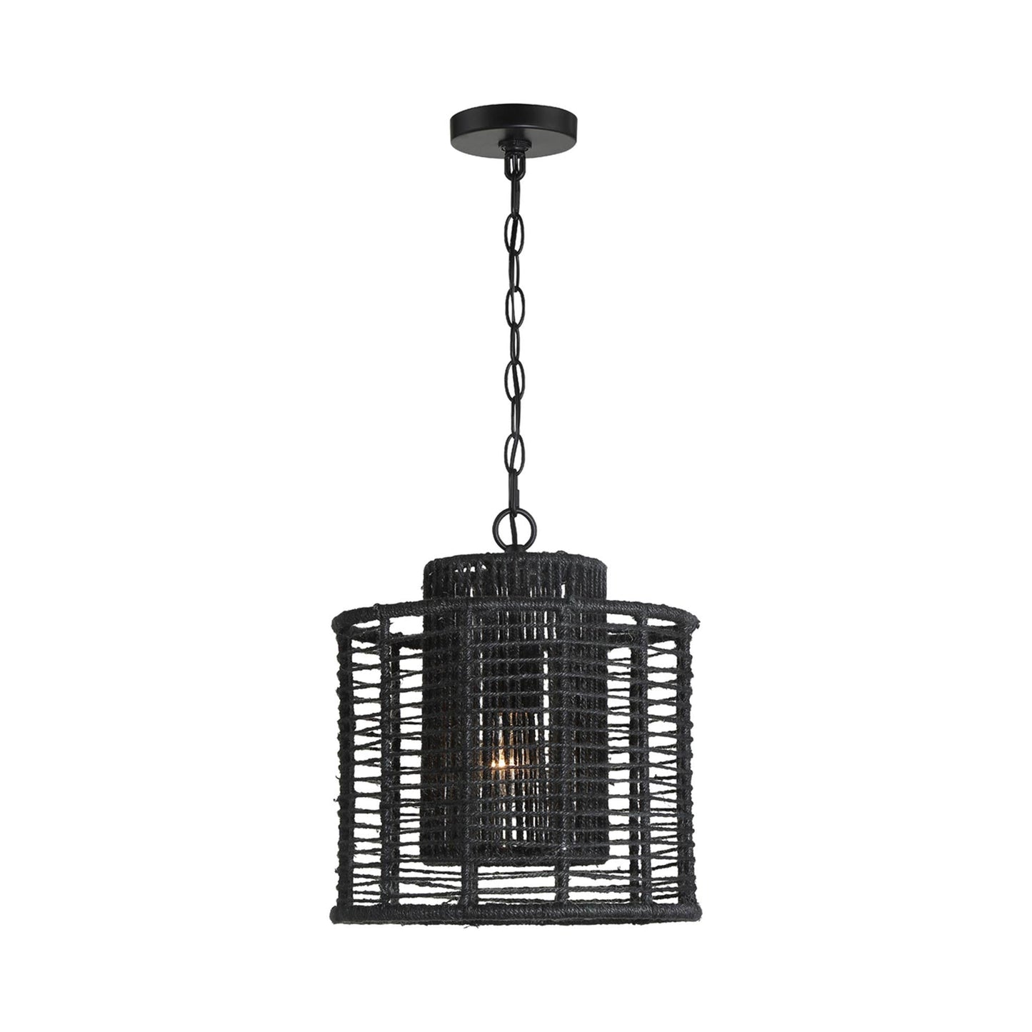 Jayna Pendant Light in Matte Black.
