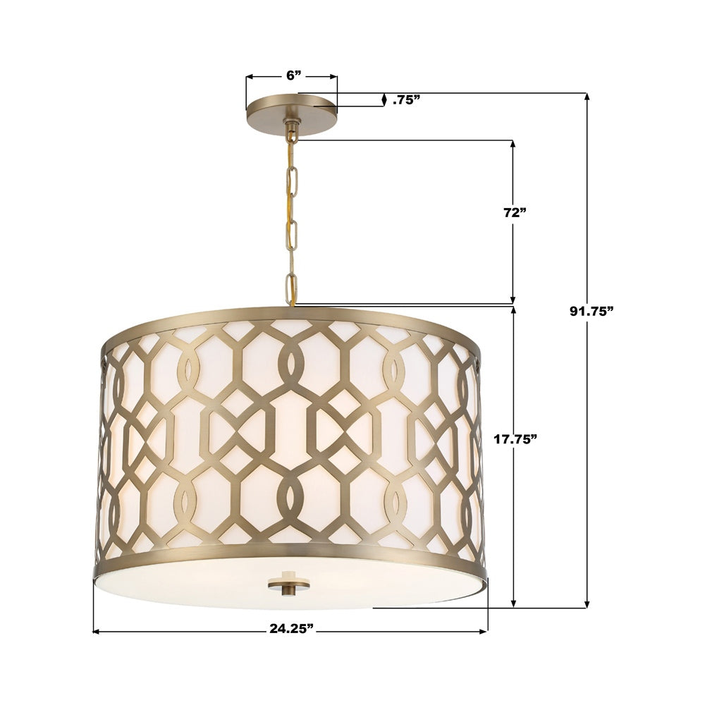 Jennings Chandelier - line drawing.