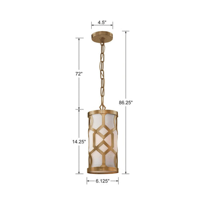 Jennings Pendant Light - line drawing.