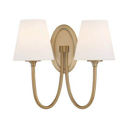 Juno Wall Light in Vibrant Gold (2-Light).