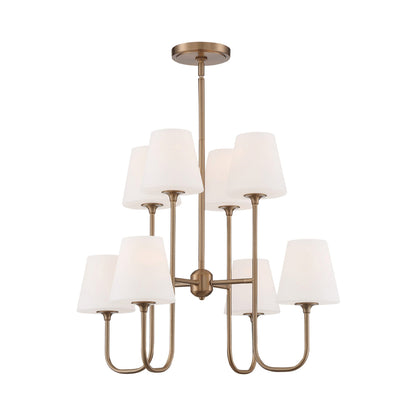 Keenan Chandelier in Vibrant Gold (8-Light).