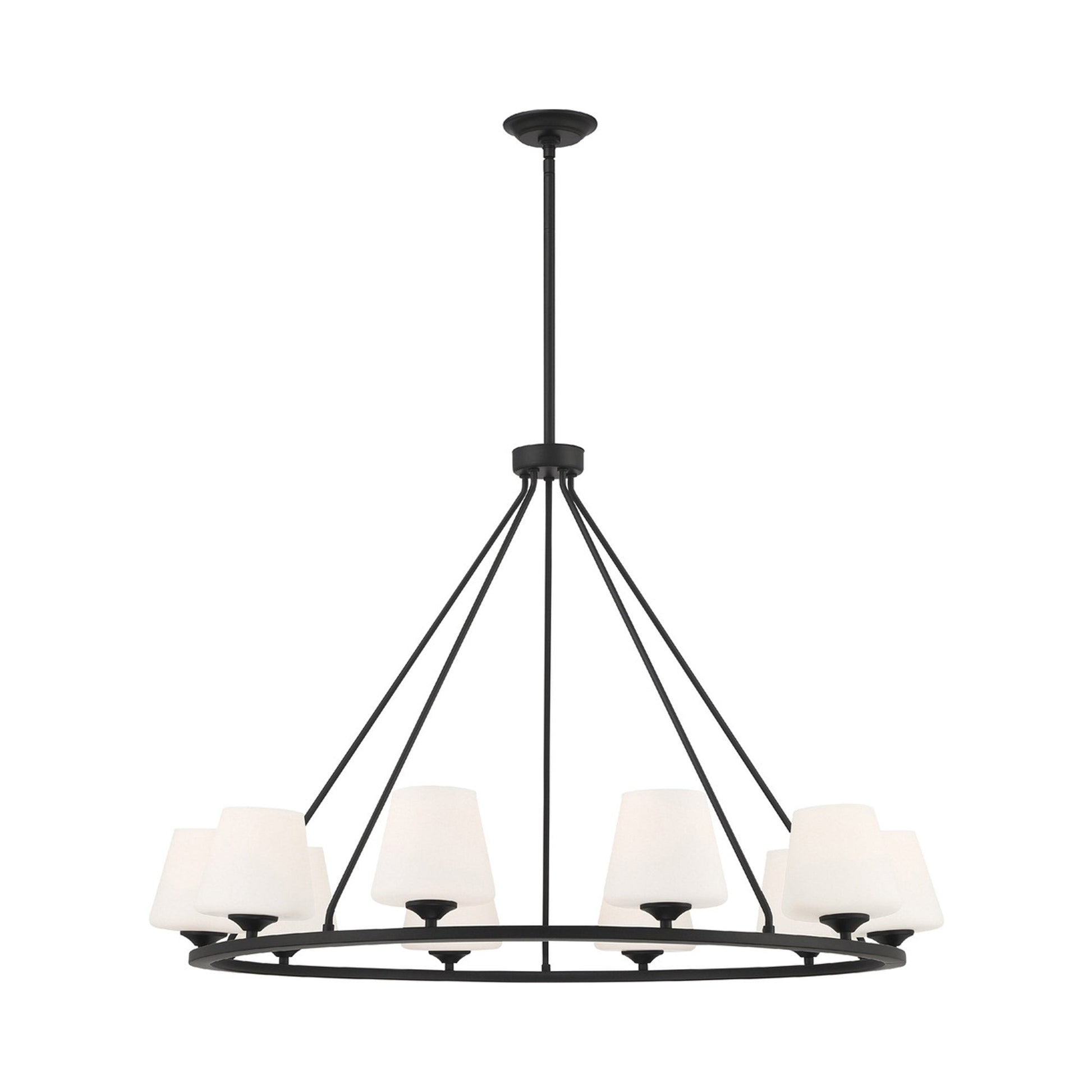 Keenan Chandelier in Matte Black (10-Light).