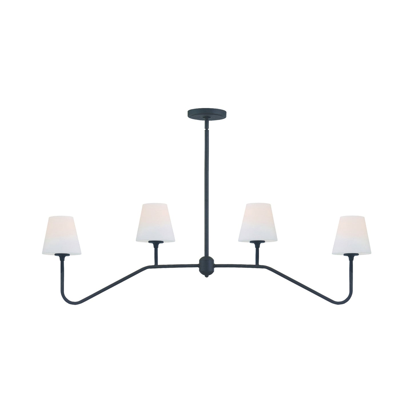 Keenan Linear Chandelier in Black Forged.
