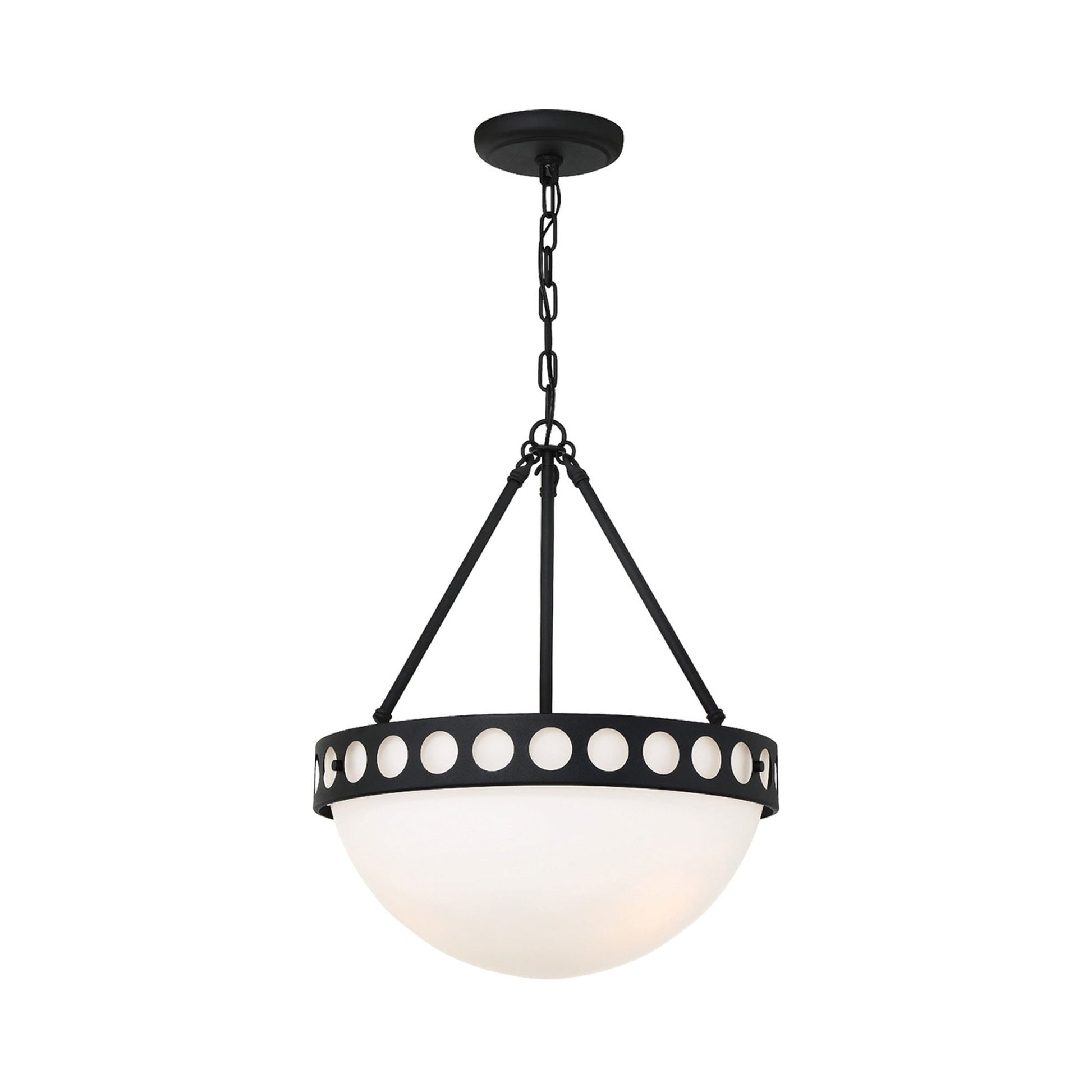 Kirby Chandelier in Black Forged.