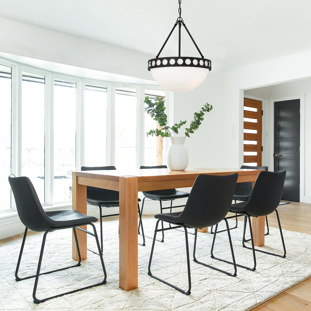 Kirby Chandelier in dinning room.