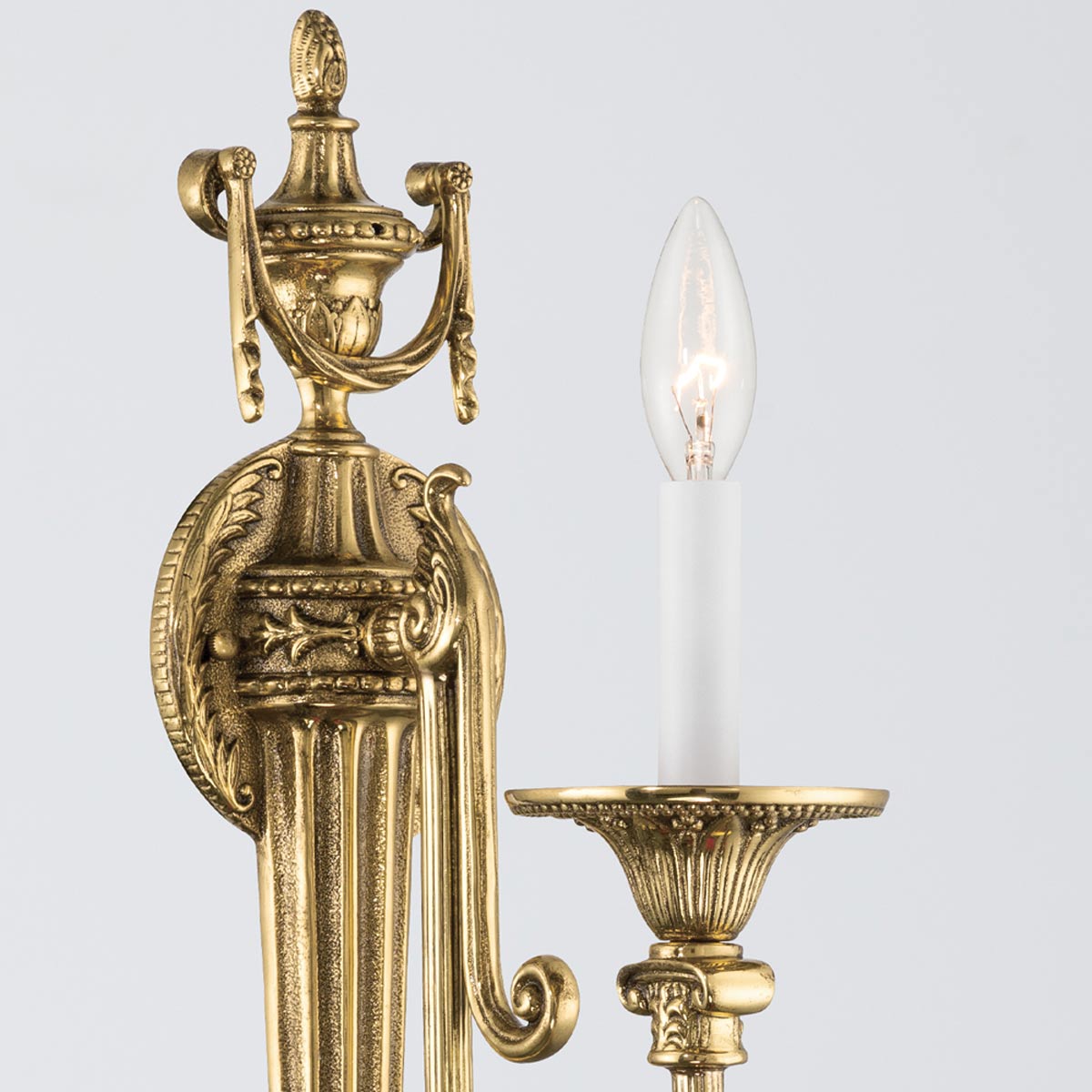Langley Single Wall Light in Detail.