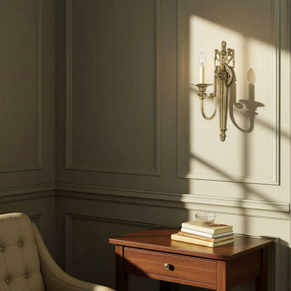 Langley Single Wall Light in living room.