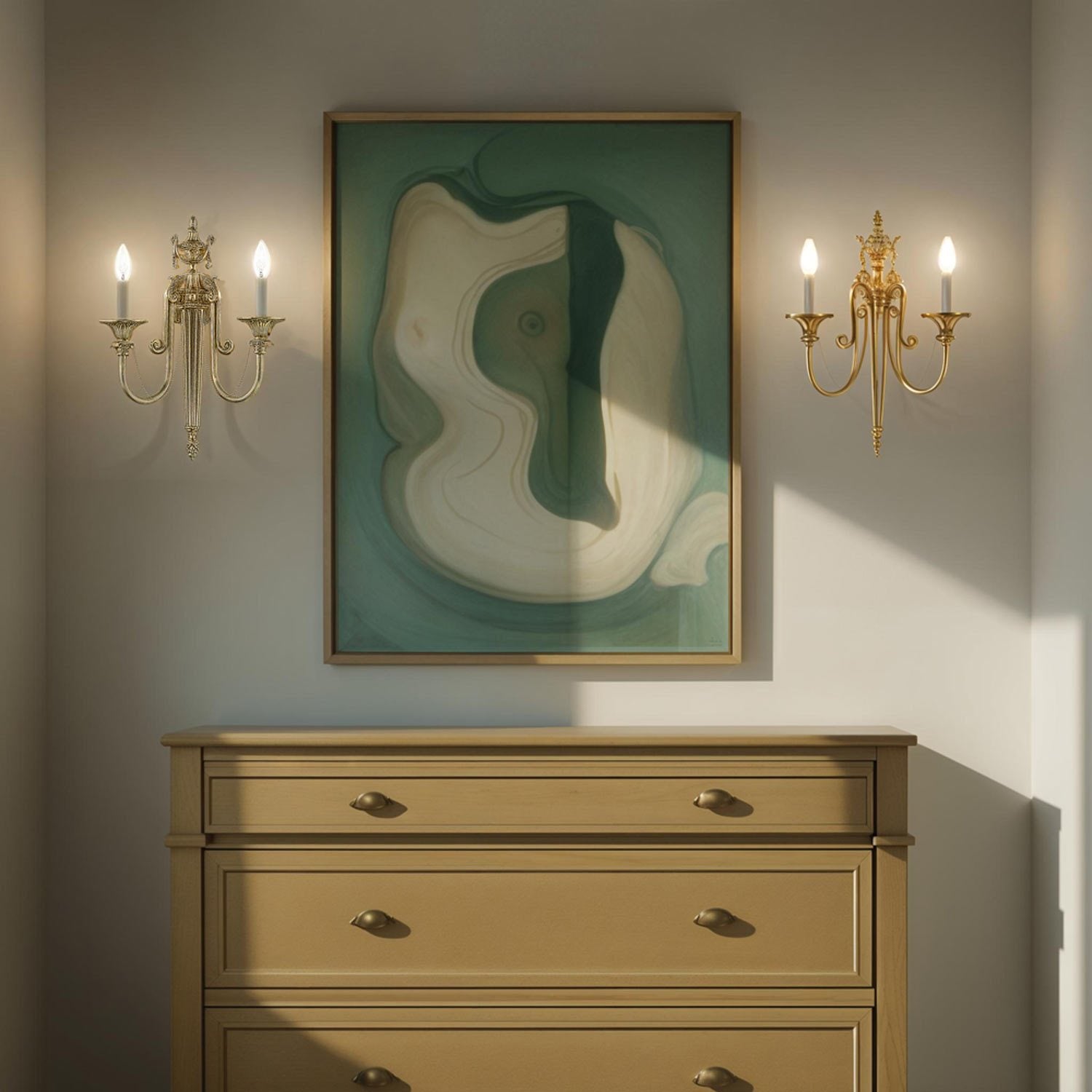 Langley Wall Light in living room.