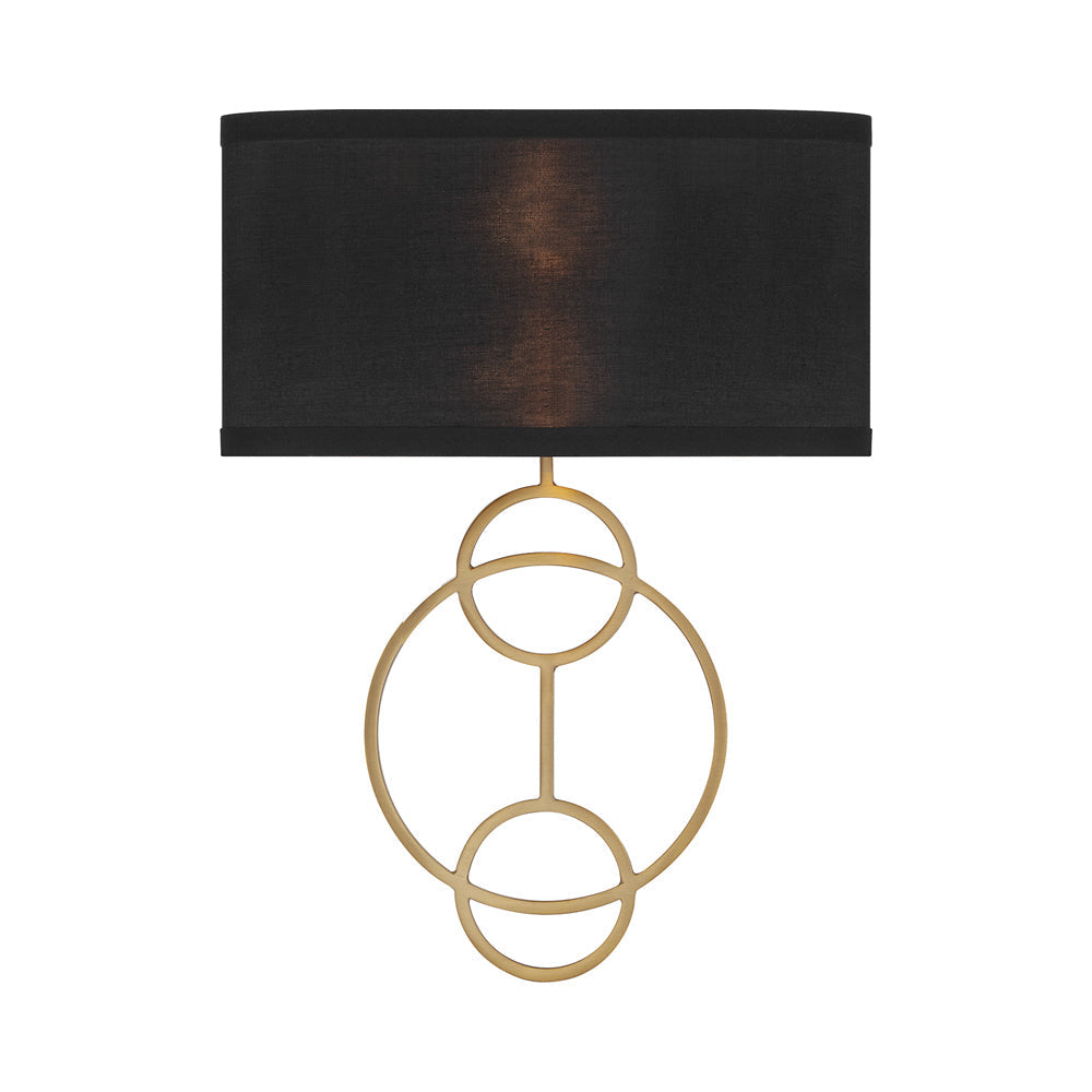 Laurel Wall Light in Black.