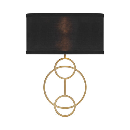 Laurel Wall Light in Black.