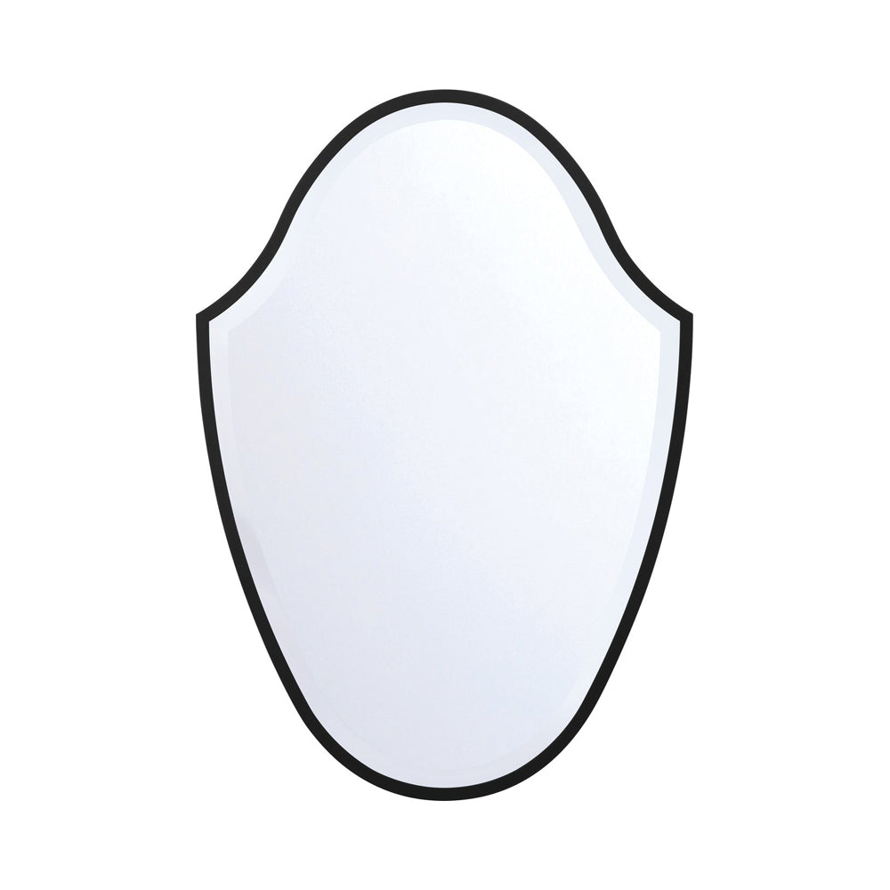 Lindee Wall Mirror in Matte Black.