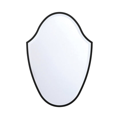 Lindee Wall Mirror in Matte Black.