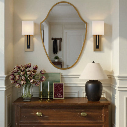 Lindee Wall Mirror in living room.