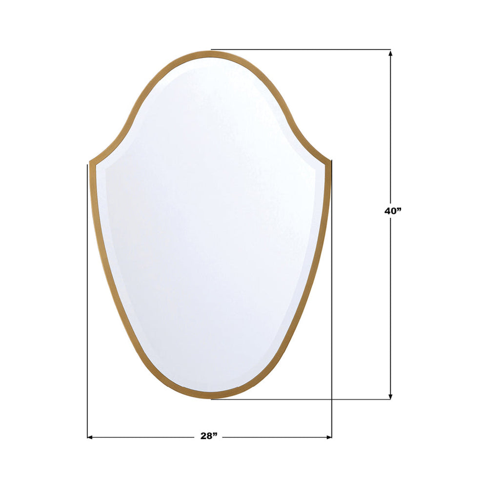 Lindee Wall Mirror - line drawing.