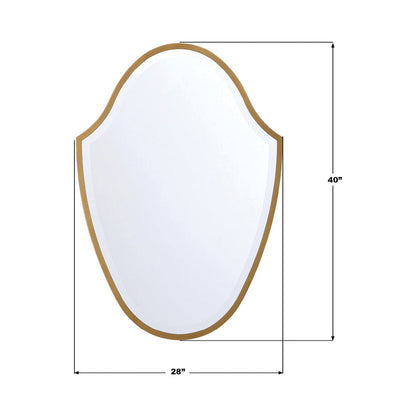 Lindee Wall Mirror - line drawing.
