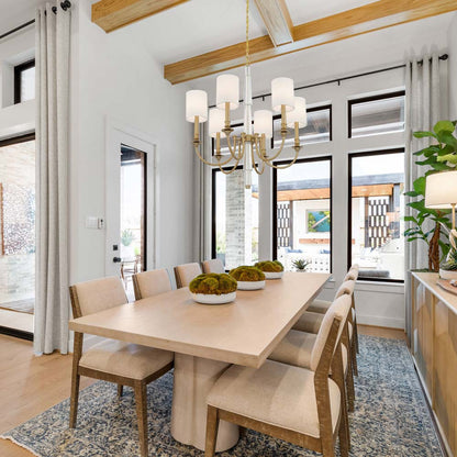 Lloyd Chandelier in dining room.