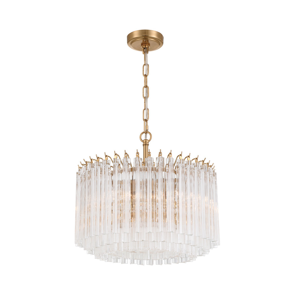 Lofton Chandelier in Aged Brass (5-Light).