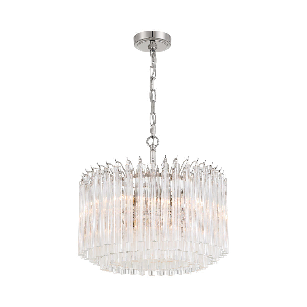 Lofton Chandelier in Polished Nickel (5-Light).