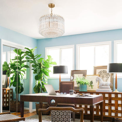 Lofton Chandelier in living room.