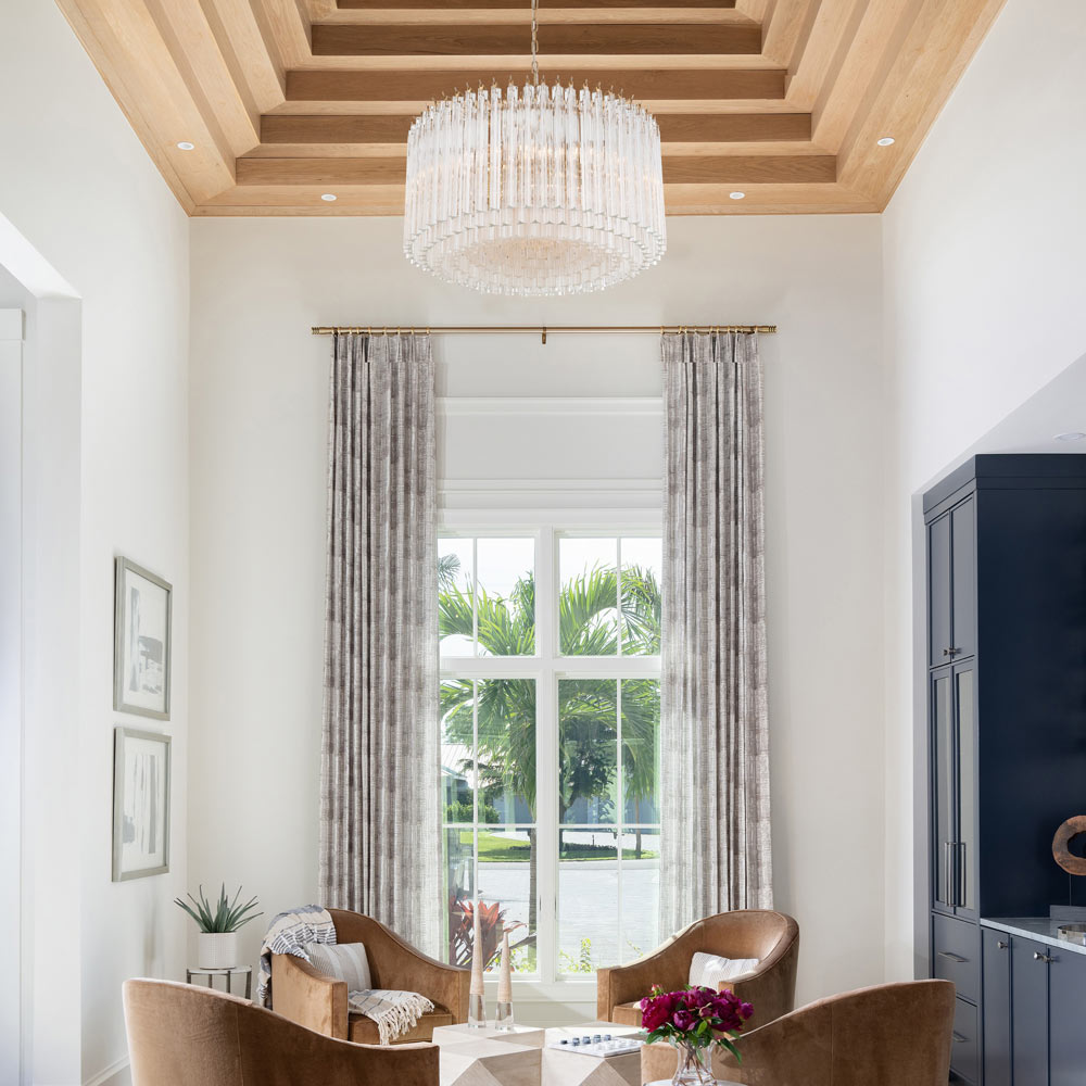 Lofton Chandelier in living room.
