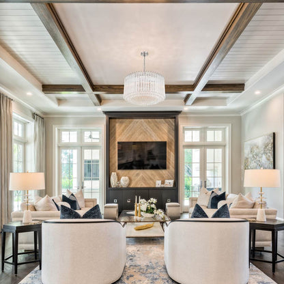 Lofton Chandelier in living room.