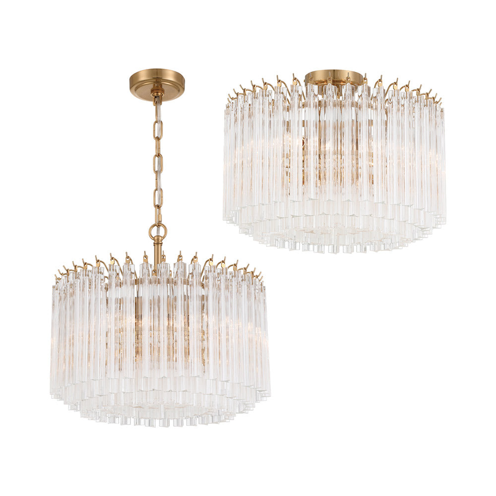 Lofton Semi Flush Mount Ceiling Light in Detail.