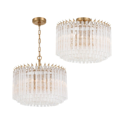 Lofton Semi Flush Mount Ceiling Light in Detail.